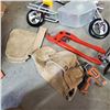 Image 4 : TOOL CARRIER WITH RIDGID DRILL, TOOL, TOOLBELT AND HANGING MOTORCYCLE