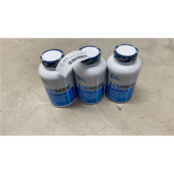 3 BOTTLES LEANMODE STIMULANT FREE WEIGHT LOSS SUPPORT - EXPIRY 03, 2022