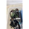 Image 2 : SMALL TOTE OF FISHING REELS AND SUNGLASSES