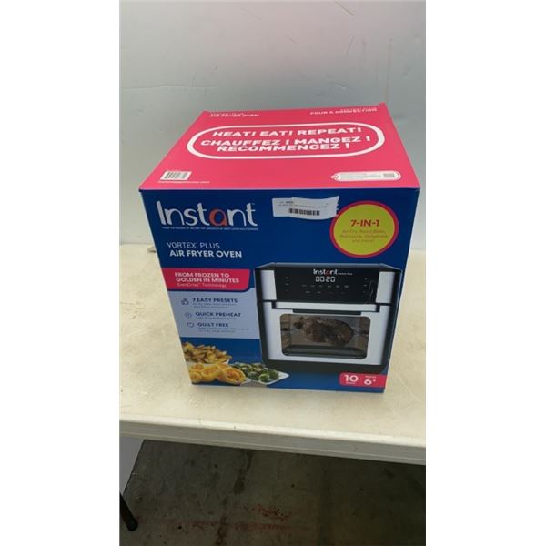 AS NEW INSTANT VORTEX PLUS 7 IN 1 AIR FRY OVEN