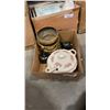 Image 1 : TRAY OF BRASS WARE AND LIDDED TUREEN WITH LADLE