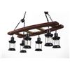 Image 1 : NEW RUSTIC INDUSTRIAL FARMHOUSE LADDER STYLE CHANDELIER LIGHT