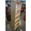 Image 5 : 6 FOOT MAPLE FINISH BOOKSHELF