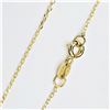 Image 4 : NEW 10KT YELLOW GOLD GENUINE BLUE SAPPHIRE AND DIAMOND PENDANT W/ YELLOW GOLD PLATED STERLING CHAIN 