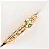 Image 2 : NEW 10KT YELLOW GOLD GENUINE PERIDOT BABY RING SIZE 2.75 - RETAIL $600