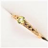 Image 3 : NEW 10KT YELLOW GOLD GENUINE PERIDOT BABY RING SIZE 2.75 - RETAIL $600