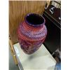 Image 2 : RED AND BLUE CERAMIC VASE