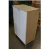 Image 2 : MAPLE AND WHITE CABINET - 46 INCHES TALL, 28 WIDE, 16 DEEP