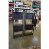 Image 2 : 2 ESPRESSO FINISH SHELVES 64 INCHES TALL 25 WIDE