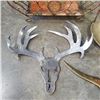 Image 4 : CAST IRON 2 FT SPOON WITH NON FERROUS DECORATIVE KNIFE LASER CUT SKULL/ANTLERS PLANTER AND STAND
