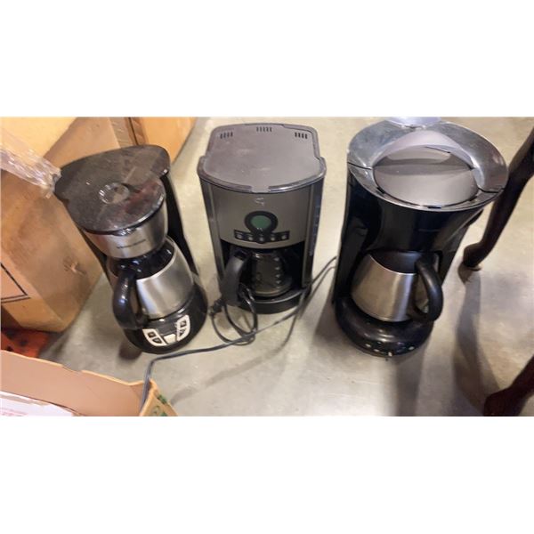 3 COFFEE MAKERS