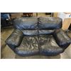 Image 2 : BLACK LEATHER LOVESEAT