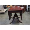 Image 2 : DROPLEAF DUNCAN PHYFE DINING TABLE WITH 1 DRAWER