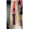 Image 2 : 3 PIECE DRAGON SWORD SET ON STAND - SAMURAI SWORDS, KATANAS