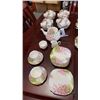 Image 1 : 60 PIECES OF ROYAL ALBERT BLOSSOM TIME - 18 CUPS AND SAUCERS, TEAPOT W/ CREAM AND SUGAR, 15  6" PLAT