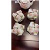 Image 2 : 60 PIECES OF ROYAL ALBERT BLOSSOM TIME - 18 CUPS AND SAUCERS, TEAPOT W/ CREAM AND SUGAR, 15  6" PLAT