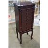 Image 1 : 6 DRAWER JEWELRY CABINET WITH LIFT TOP - QUEEN ANNE STYLE