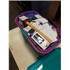 Image 2 : TOTE OF SEWING NOTIONS, ELASTIC, THREAD, PATCHES, ETC