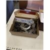 Image 2 : NEW JORDAN MARK JEWELRY BOX AND BOX OF HANDLES, KNOBS, METAL ACCENT PIECES
