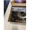 Image 3 : NEW JORDAN MARK JEWELRY BOX AND BOX OF HANDLES, KNOBS, METAL ACCENT PIECES
