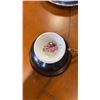 Image 8 : LOT OF ASSORTES TEA CUPS AND SAUCERS, CREAM AND SUGAR, AND PLATES - SOME HAND PAINTED