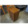 Image 8 : ANTIQUED BOWED WALNUT BURLED DRAWER DRESSER AND NIGHTSTAND