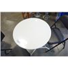 Image 2 : WHITE METAL FOLDING TABLE WITH 2 BLACK FOLDING CHAIRS