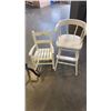 Image 2 : GAS LIFT OFFICE CHAIR, CANDLE STAND, KIDS ROCKING CHAIR AND WOOD DOLL HIGH CHAIR