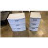 Image 1 : TWO 3 DRAWER ORGANIZERS WITH CONTENTS