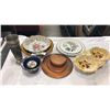 Image 1 : LOT OF CHINA PLATES, PEWTER AND METAL COLLECTABLES - OLD FOLEY DOUBLE BOWL, VILLEROY AND BOSCH PLATE