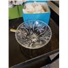 Image 2 : LOT OF BIRKS CRYSTAL BOWL, HUMMEL CLOCK, ROYAL AYNSLEY FLORAL AND MORE