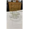 Image 3 : 4 CRYSTAL DISHES - FOOTED DISH, BASKET, LIDDED DISH