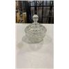 Image 9 : 4 CRYSTAL DISHES - FOOTED DISH, BASKET, LIDDED DISH