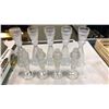 Image 2 : LOT OF CRYSTAL AND GLASS CANDLE STICKS, SALT AND PEPPERS