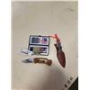 Image 1 : THROWING KNIFE, DART SET AND FOLDING EAGLE KNIFE