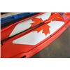 Image 4 : BRAND NEW RED 9.5FT SEAFLO STAND UP PADDLE BOARD W/ PADDLE