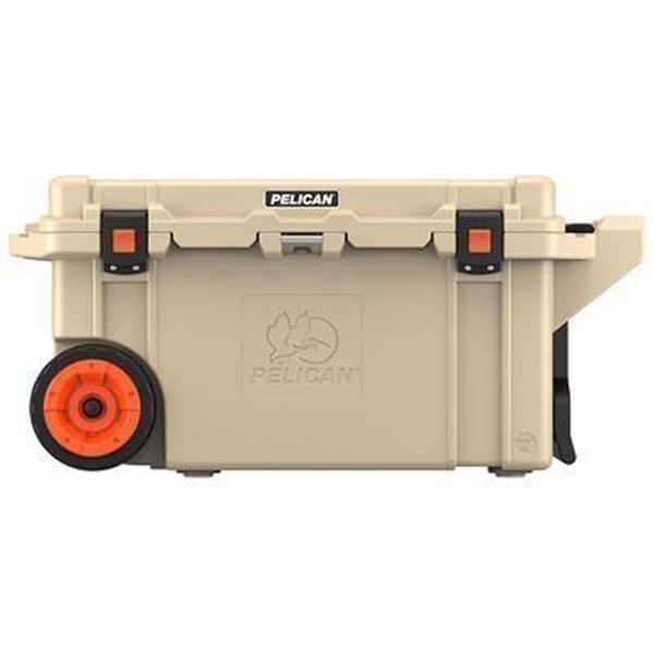 PELICAN COOLER 80QT WHEELED TAN