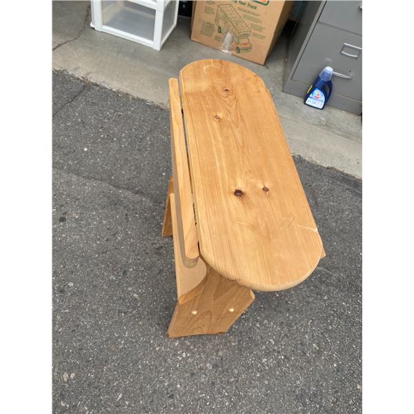 Folding side table