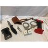 Image 1 : Lot knives , handcuffs etc