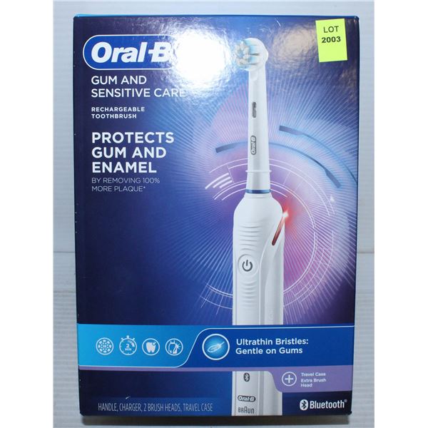 NEW ORAL-B GUM AND SENSITIVE CARE RECHARGEABLE