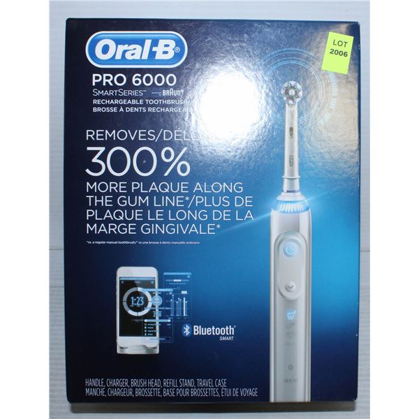 NEW ORAL-B PRO 6000 SMART SERIES RECHARGEABLE
