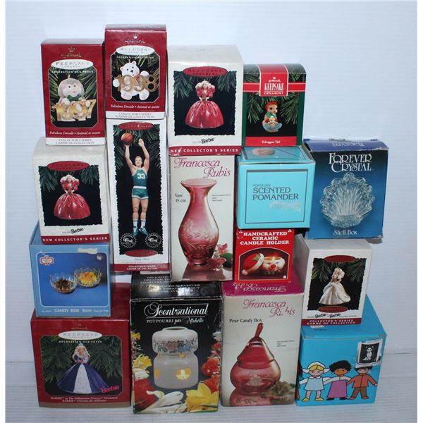 BOX OF KEEP SAKE  ORNAMENTS