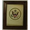 Image 1 : OFFICIAL FRAMED SEAL OF THE USA FROM B.E.P
