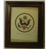 Image 1 : OFFICIAL FRAMED SEAL OF THE USA FROM B.E.P