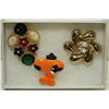 Image 1 : LOT OF 3 VINTAGE COSTUME JEWELRY BROOCHES