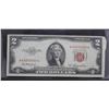 Image 1 : 1953 SERIES USA TREASURY RED SEAL $2 BANKNOTE