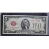 Image 1 : 1928G USA TREASURY RED SEAL $2 BANKNOTE