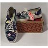 Image 1 : AUTHENTIC VANS- VINTAGE NAVY FLORAL- LADIES 10