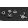 Image 1 : LOT OF 5 PANDORA .925 STERLING SILVER CHARMS
