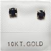 Image 1 : T115 10K  SAPPHIRE EARRINGS